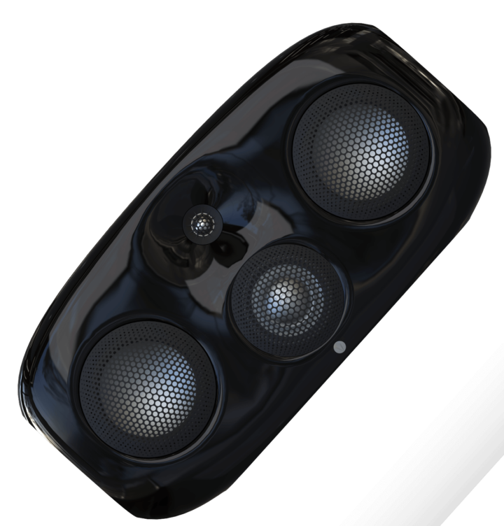VIVID Audio KAYA C35 鋼琴黑色款四單體與弧形箱體