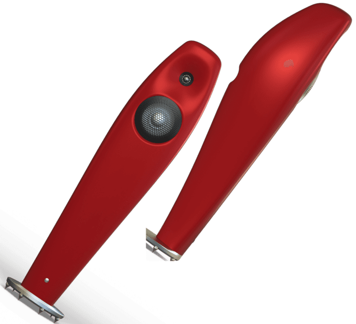 VIVID Audio KAYA 25 紅色款正面與背面外觀